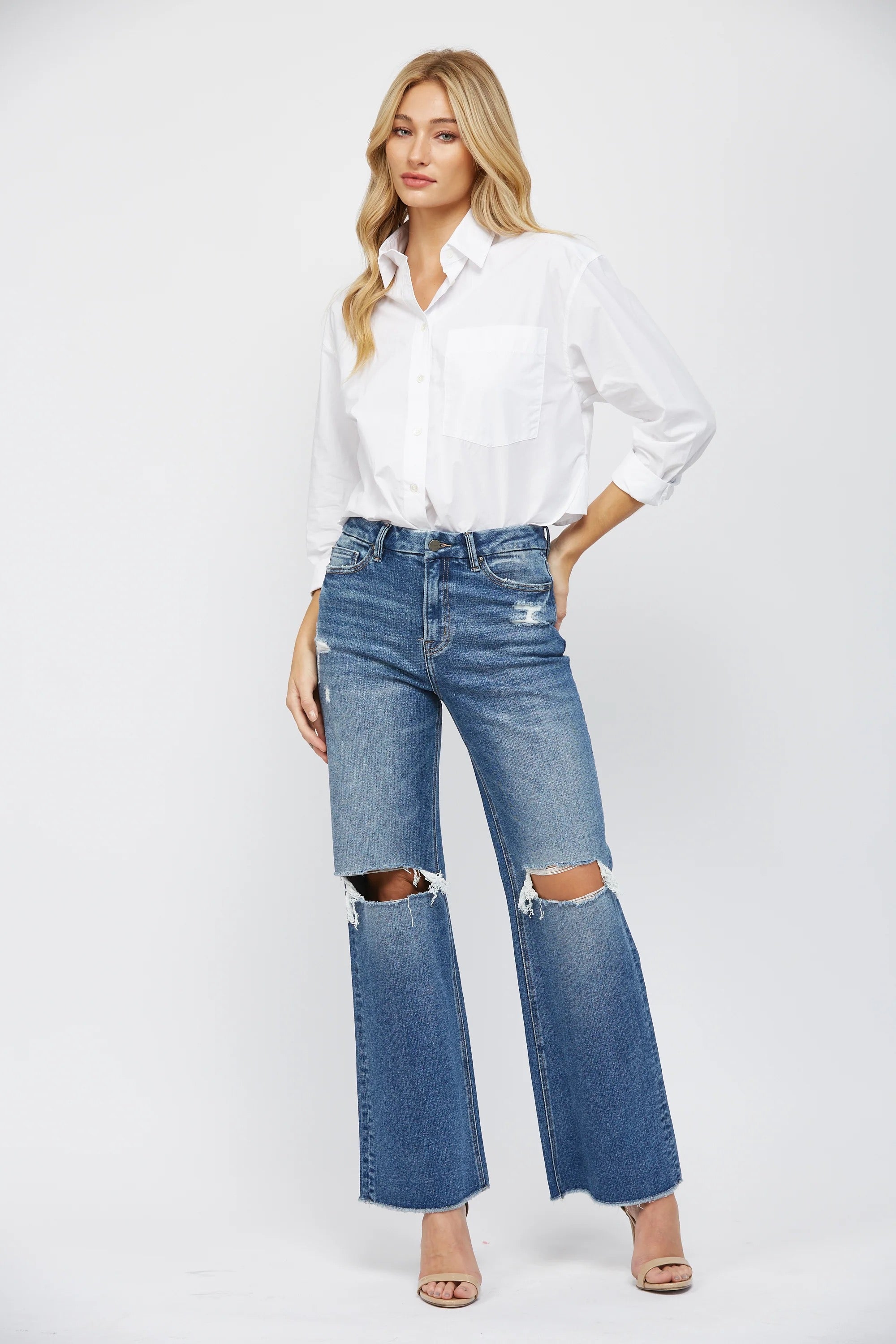 Mica Stretch Super High Rise Wide Leg Jean