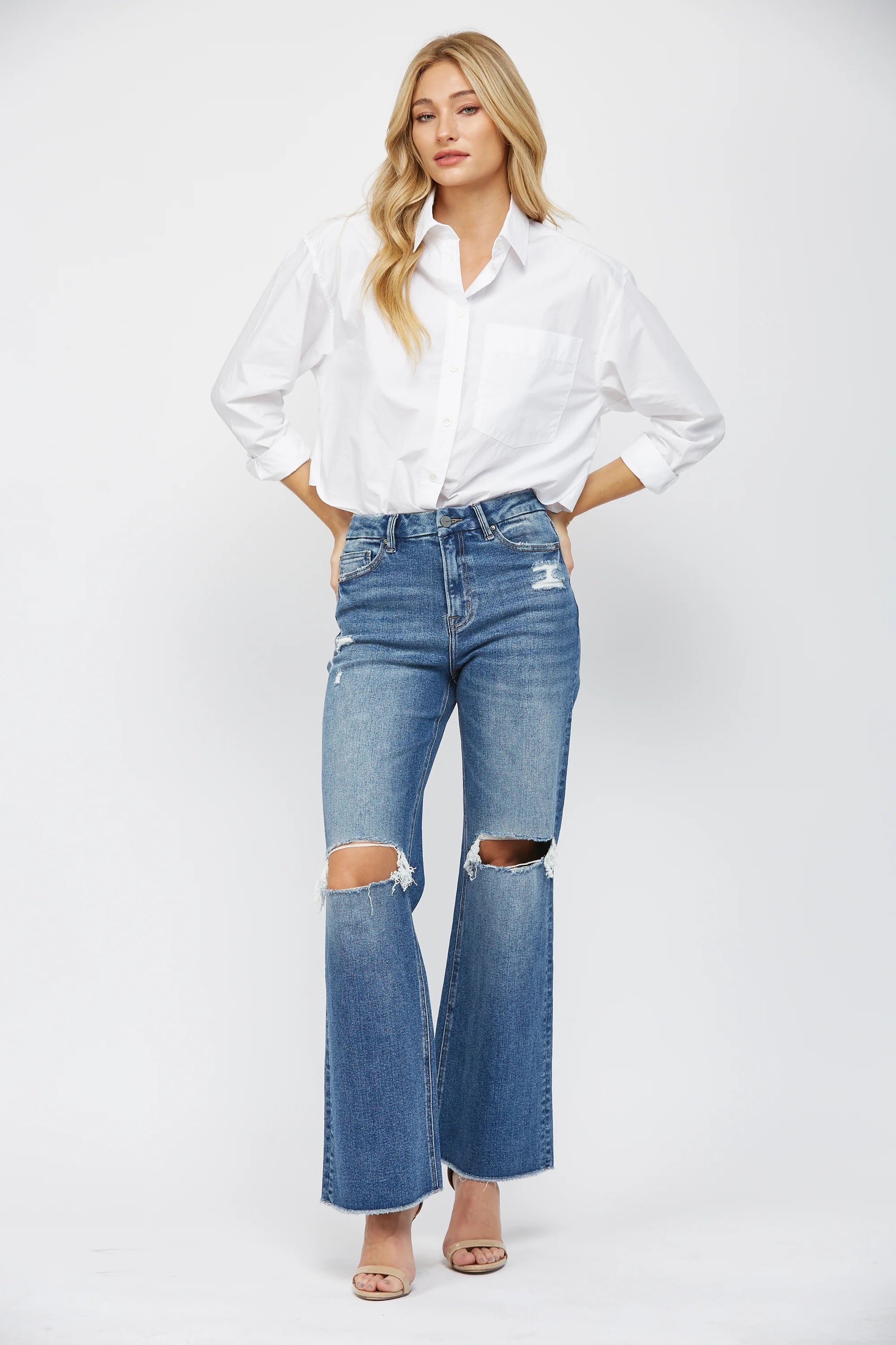 Mica Stretch Super High Rise Wide Leg Jean