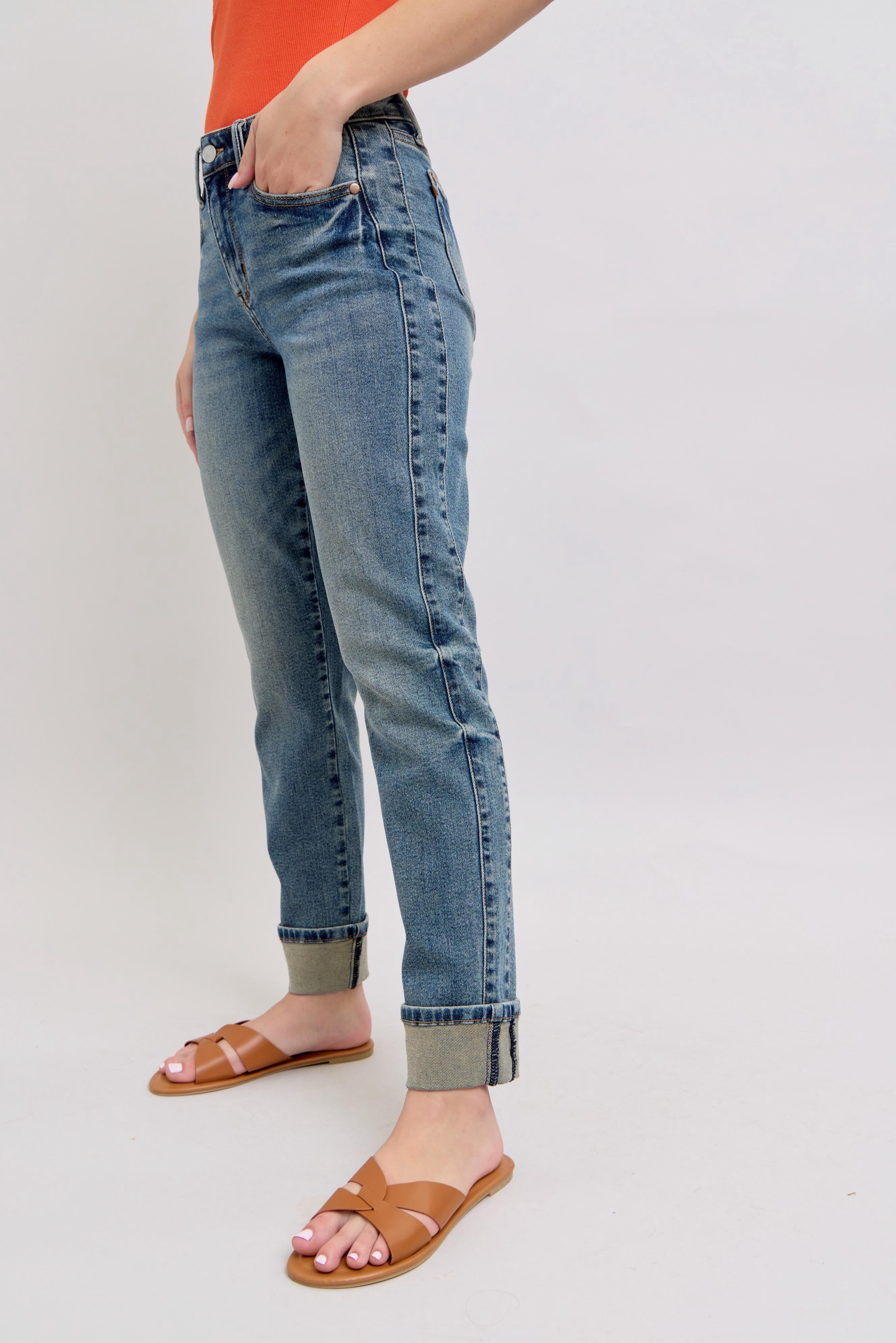 Mr Vintage Wash Ss Panel & Double Roll Cuff Bf