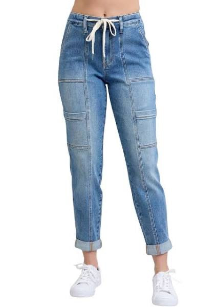 Judy Blue High Waist Cuffed Jogger