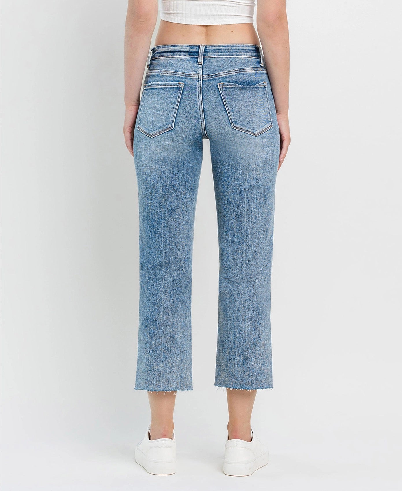Vervet High Rise Stretch Straight Victoria Jeans