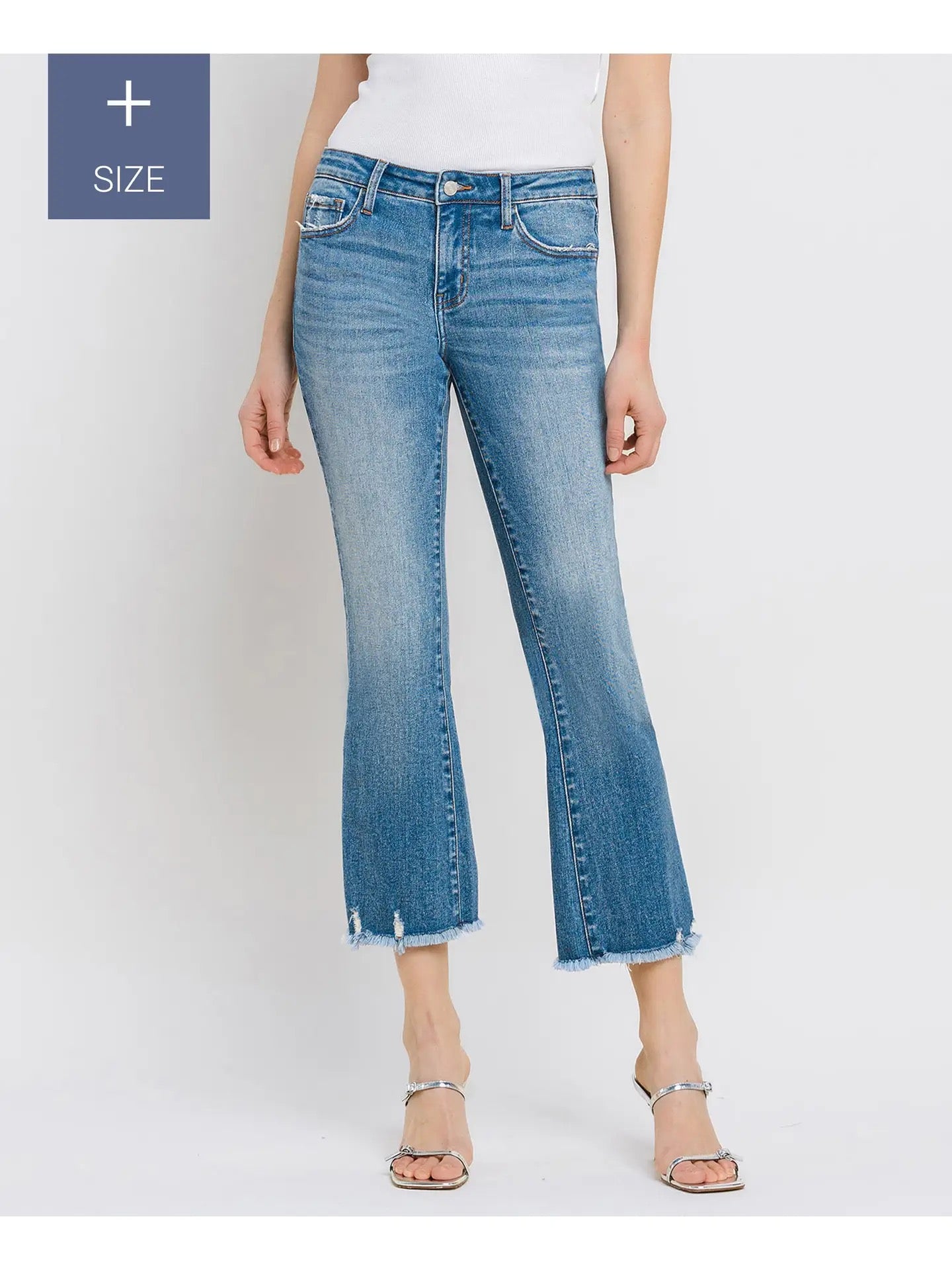 Mid-Rise Crop Mini Bootcut