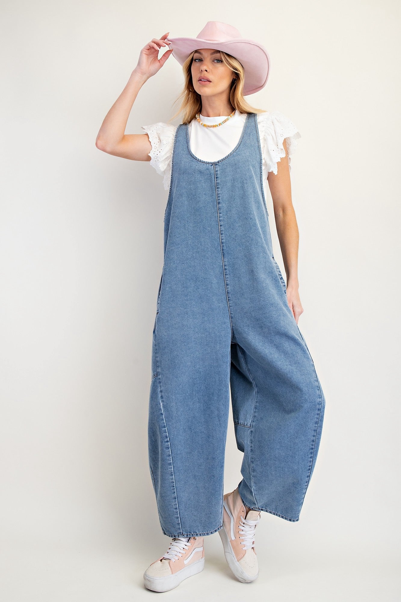 Washed Denim Jumper