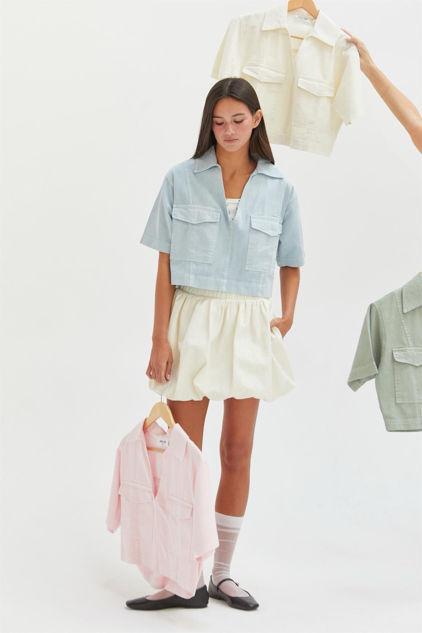 Soft Pink Woven Top