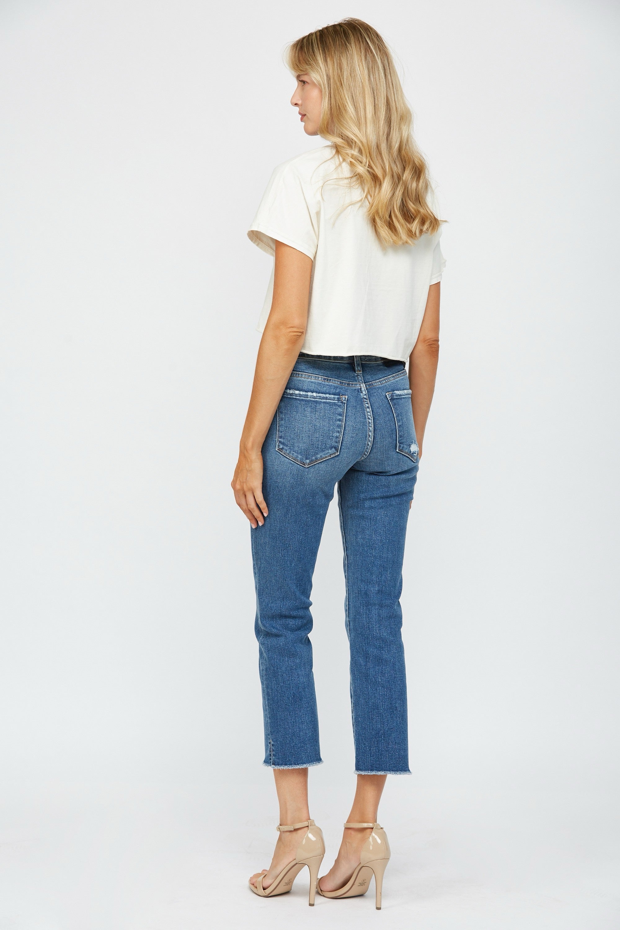 Mica Denim Freestyle Mid-Rise Crop