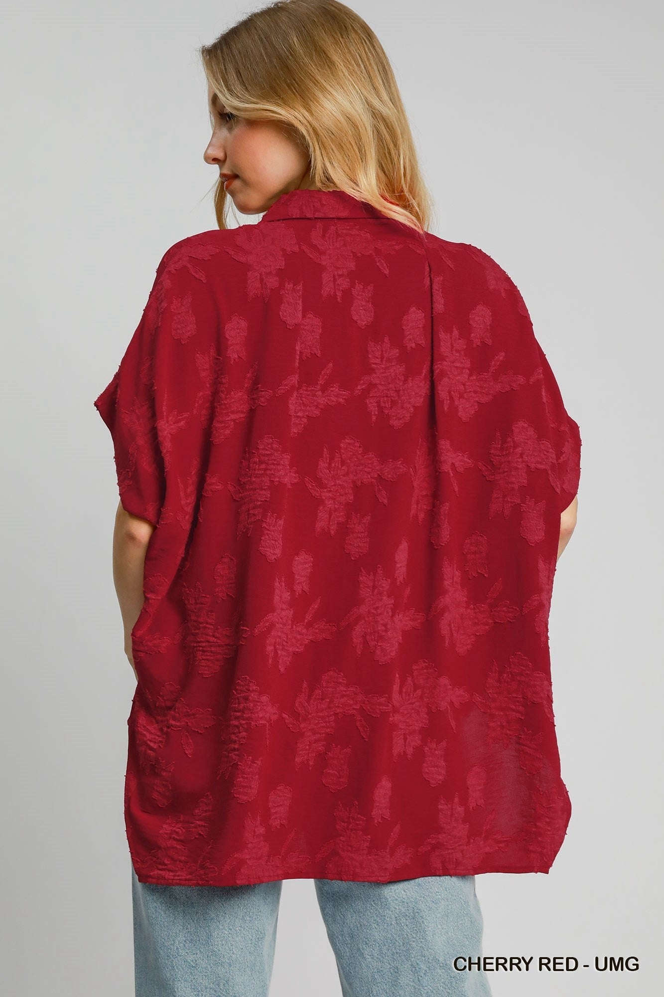 Cherry Red Blouse