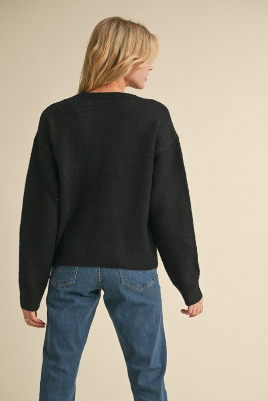 Multi-Colored Bow Sweater