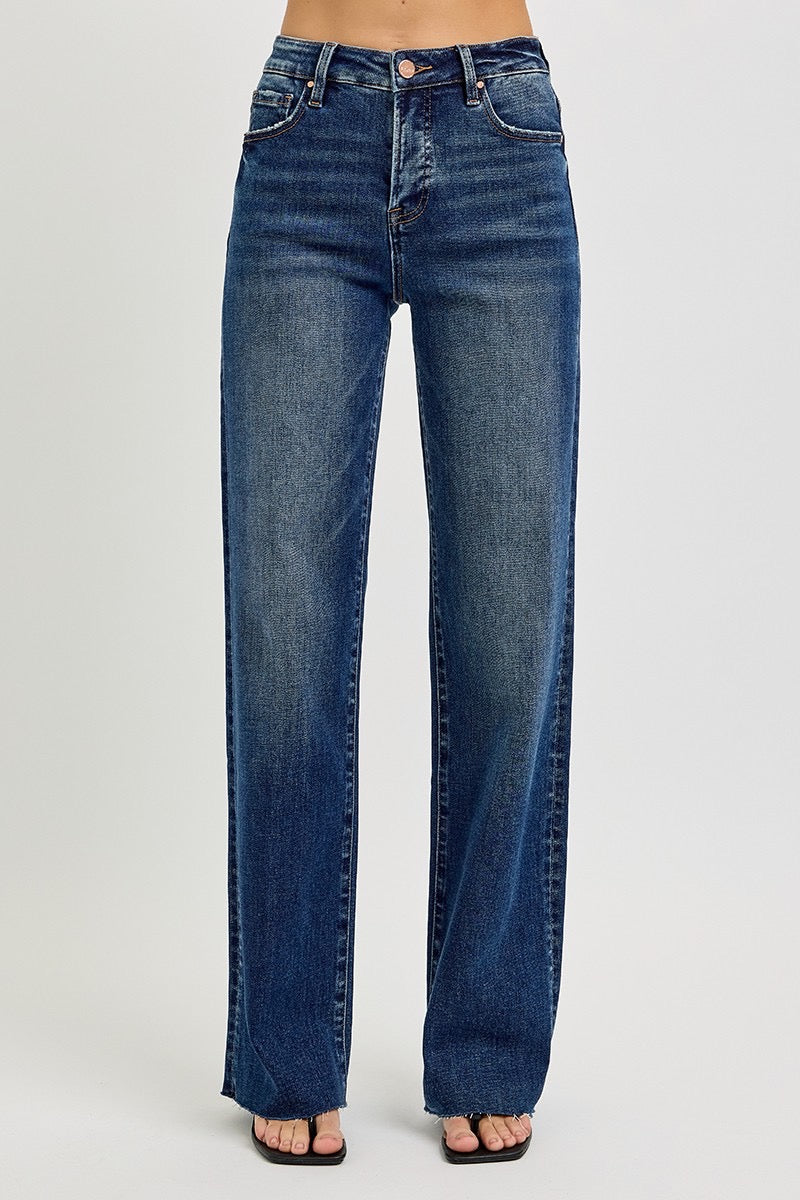 Risen Tummy Control High Rise-straight Jeans
