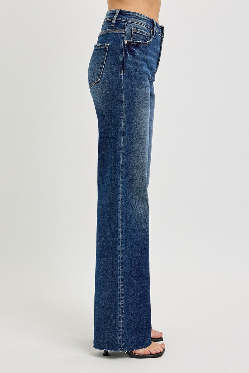 Risen Tummy Control High Rise-straight Jeans