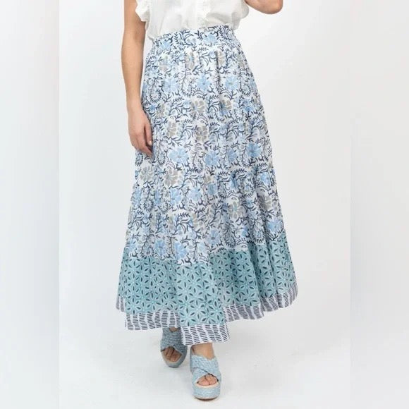 Ivy Jane Many Blues Tiered Skirt