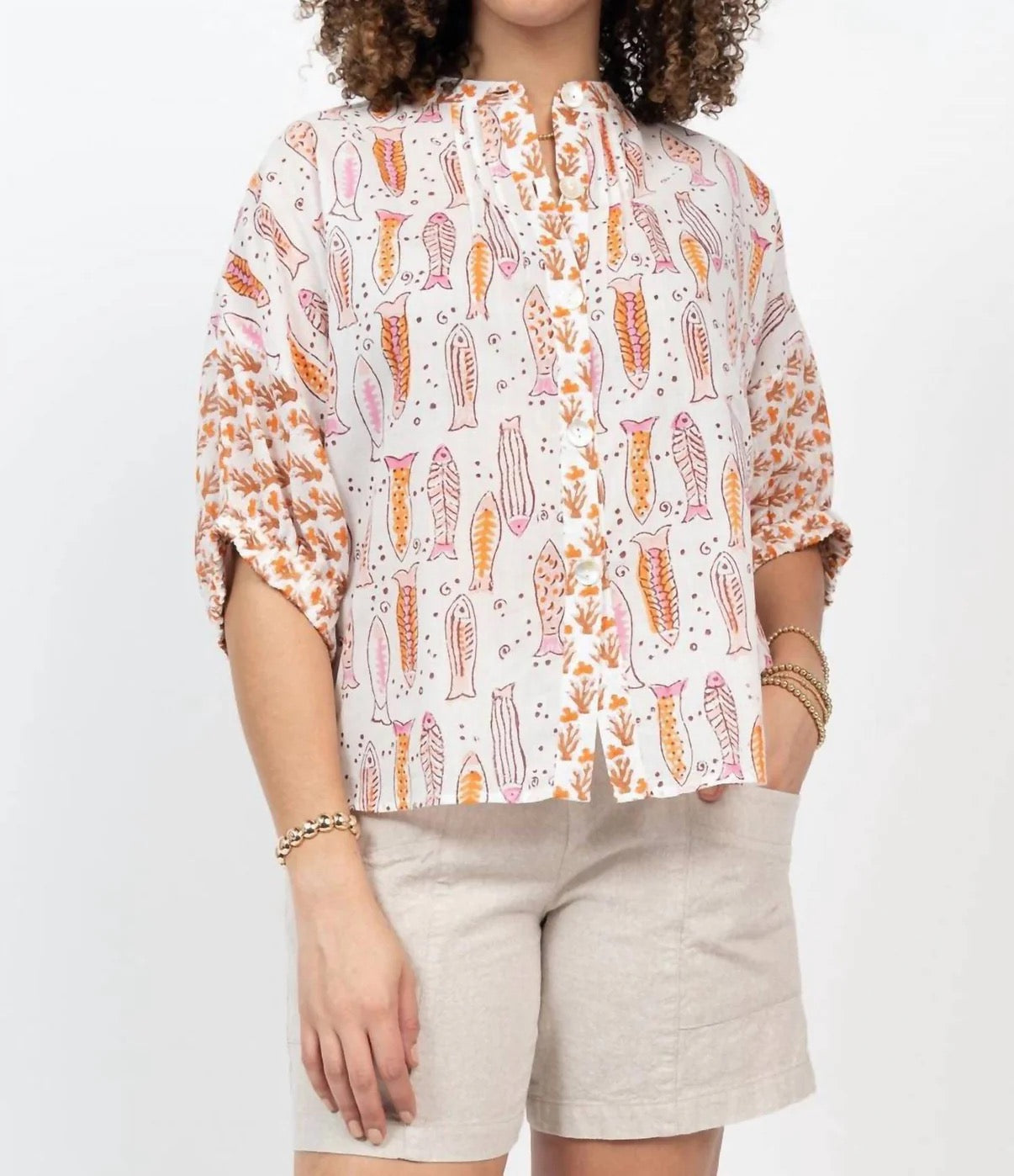 Ivy Jane Coral Fish Top