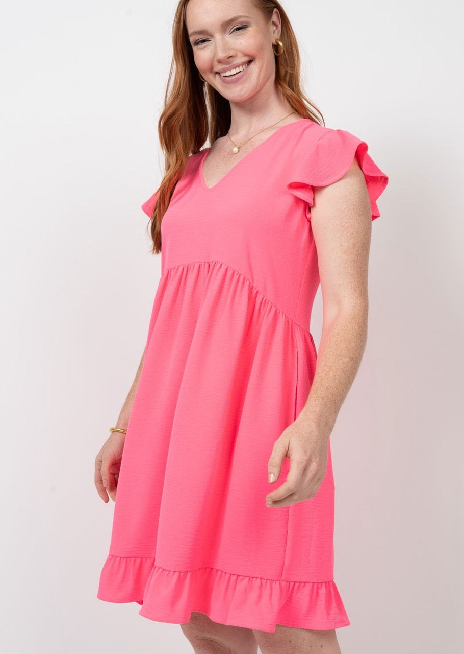 Ivy Jane V-Neck High Low Dress