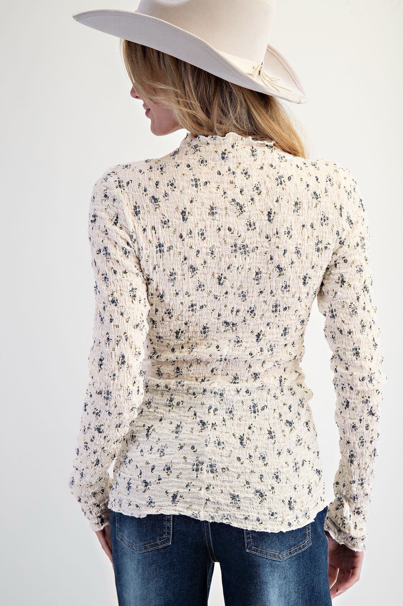 Floral Printed Fitted Top
