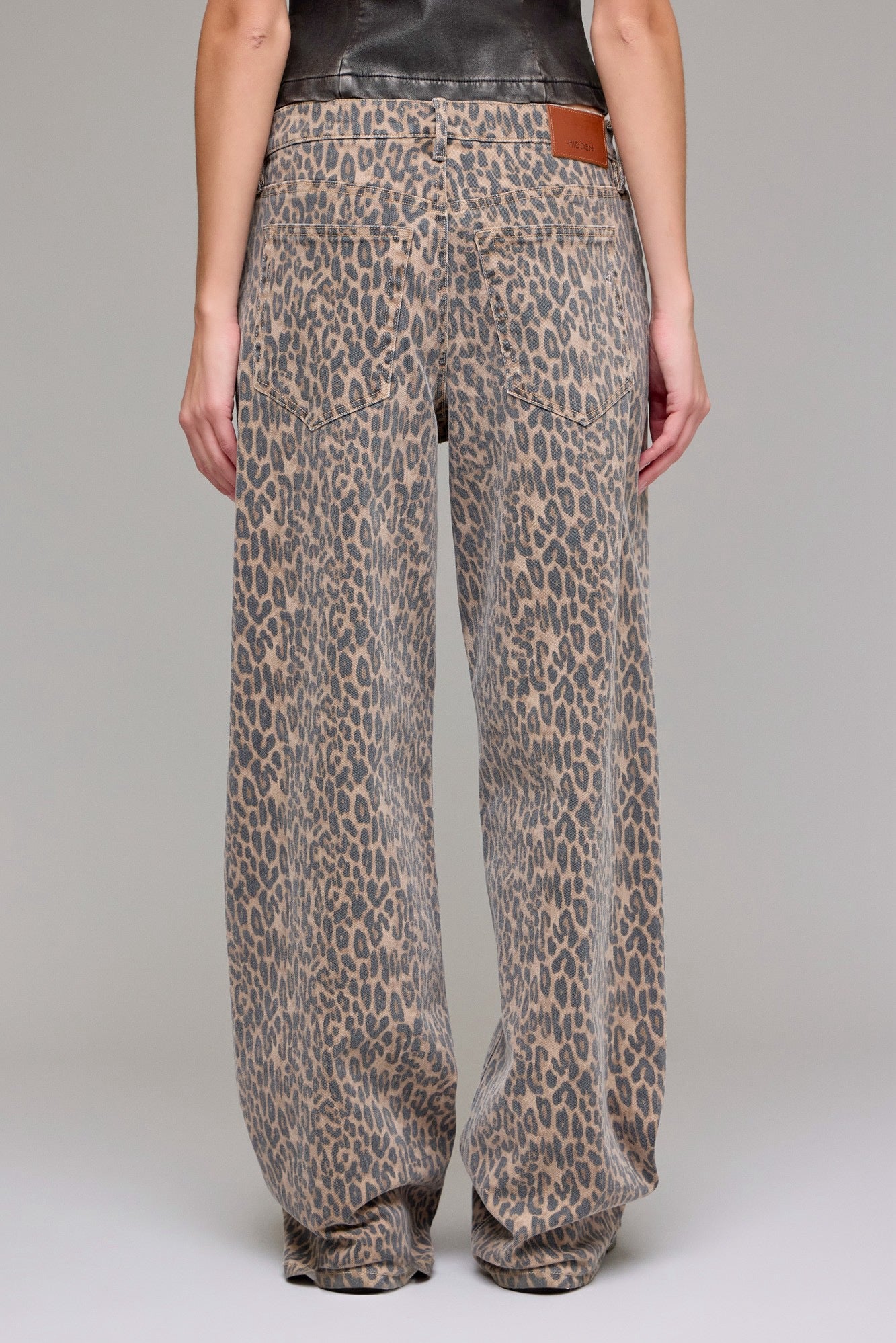 Hidden Cheetah Oversized Baggy Jean