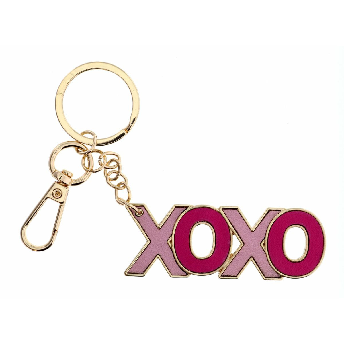 XOXO LEATHER KEYCHAIN