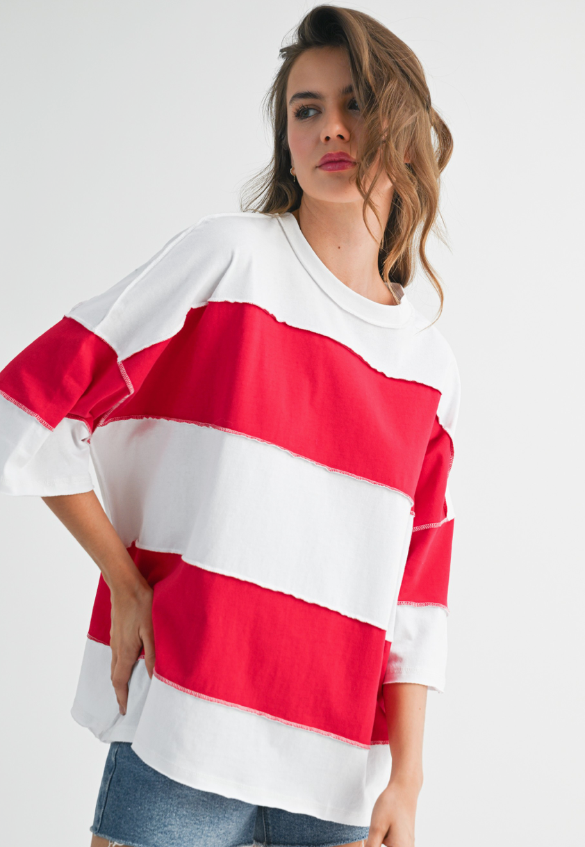 Polly Color Block Top