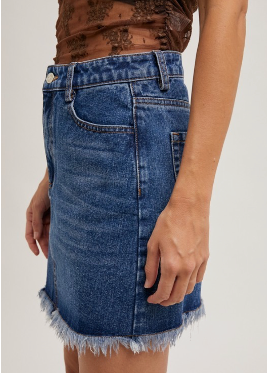 Denim Mini Skirt
