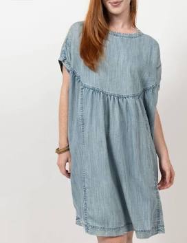 Uncle Frank Denim Swing Shift Dress